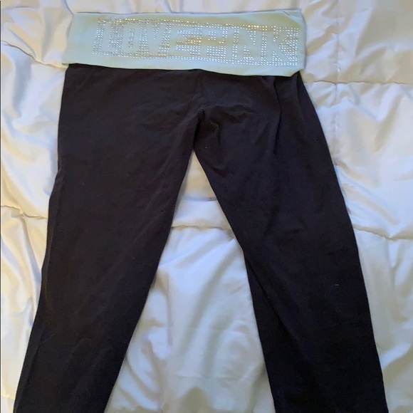 three pairs of PINK leggings - Picture 4 of 5